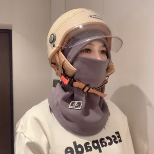 Pasamontanas termico de invierno grueso, capucha antivento para ciclismo al aire libre con frio.