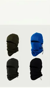 Winter cycling fleece balaclava windproof thermal face mask outdoor sports ski hood 4 colors