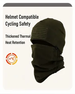 Men winter fleece cycling balaclava windproof ski mask outdoor thermal warm headgear cap
