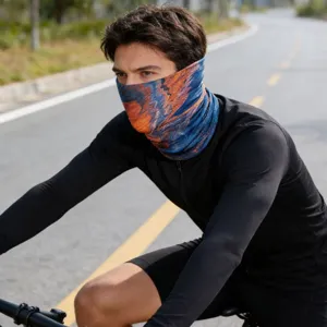 Sciarpa magica in seta di ghiaccio per ciclismo all'aperto, scaldacollo protettivo solare traspirante.