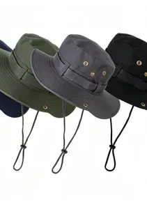 Chapeau de soleil outdoor avec jugulaire et œillets métalliques pour la randonnée et la pêche