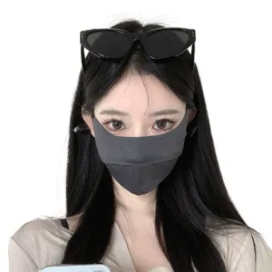 UV protection 3D ice silk sun mask anti-aging face cover breathable outdoor cycling shield