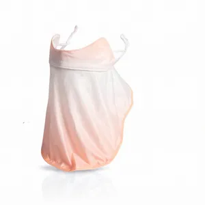 Women Anti UV Full Face Sun Protection Mask Ice Silk Breathable Outdoor Cycling Neck Cover Sunshade Veil Summer