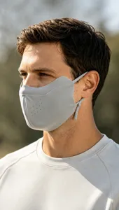 Windproof winter face mask 3d spliced cycling anti cold breathable grey mask for outdoor sports