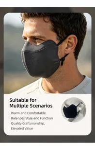 3D Windproof Cycling Warm Face Mask Winter Cold Protection Outdoor Sports Mask for Men Women