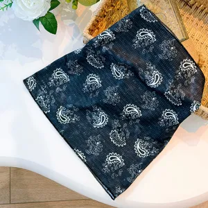 Summer ear-hanging full face sun protection mask, paisley print breathable UV sun shade neck gaiter.