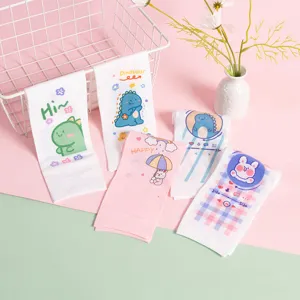 Kids Ice Silk Sun Protection Arm Sleeves Cartoon Dinosaur Bunny Printed Cooling Sleeve For Children Summer Outdoor