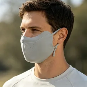 Winter 3D Cycling Face Mask Windproof Warm Half Face Cover for Men and Women Grey