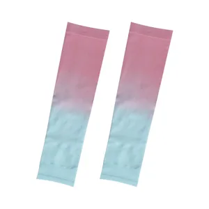 Gradient Ice Silk Sun Protection Arm Sleeves Outdoor Sports UV Shield Pair for Summer