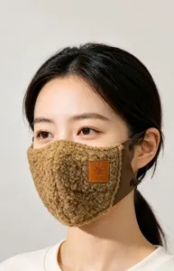 Mascarilla facial de invierno de forro polar 3D antiviento transpirable ciclismo moda