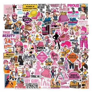 Autocollants en PVC Motivation Girl Power Empowerment des Femmes pour Casque de Chantier Ordinateur Bagage Skateboard Imperméable Décoration