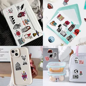 52 adesivi graffiti di attivismo radicale per valigie, laptop e decorazione cellulare.