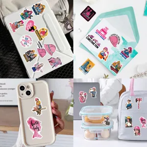 Collection de stickers Girl Power pour femmes dans la construction sur divers objets