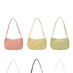 Bolsos de hombro con patrón de estrellas para mujer en varios colores pastel vibrantes