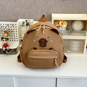 Süßer brauner Bär Tierrucksack für Mädchen, stylische Schultasche für den Ausflug
