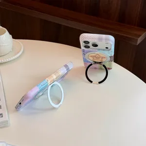 Details zur iPhone-Hülle mit Dopamin-Patchwork und drehbarem Magnetsternständer