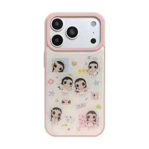 Coque iPhone en résine avec illustration de fille ange mignonne