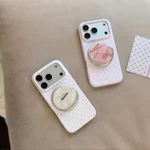 Λεπτομέρεια από θήκες iPhone με μαγνητικές λαβές με κομψό πέτρινο σχέδιο Bonne