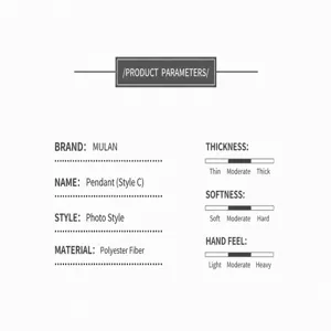 Detailed material and fabric texture specifications for tufted tassel cushion cover.