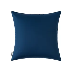 Modern navy blue outdoor waterproof pillowcase with solid color and minimalist style