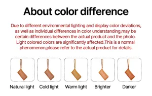 Vintage leather wristlet wallet shown in various lighting conditions to illustrate color difference