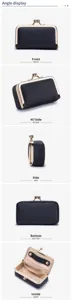 Detailed views showing multiple angles and interior of black leather mini jewelry pouch
