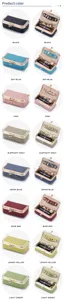 Detailed showcase of genuine leather jewelry storage pouches in eight vibrant colors.