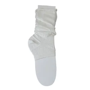 White half-sole slouch socks leg warmers ballet style spring summer thin breathable leg cover