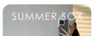Spring summer women casual cotton socks versatile lifestyle mirror selfie detail view stylish fashion.