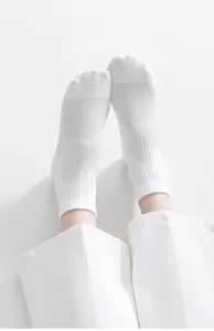 White mesh women short socks, breathable cotton ankle socks for daily casual wear comfort.