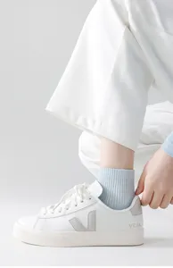 Women ribbed short socks breathable thin ankle socks solid color casual daily wear cute style
