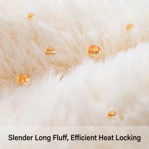 Macro texture of soft white coral fleece material for winter warm thermal sleeping socks.