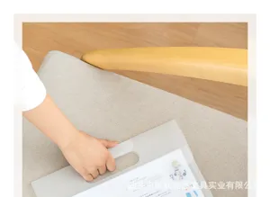 A4 Mattierte Plastik Dokumententasche mit Griff, tragbare Aktenmappe für das Büro.