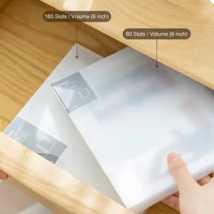 Minimalistisch 6-inch fotoalbum met grote capaciteit en matte transparante hoes