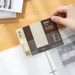 Minimalistisch fotoalbum van 6 inch met 160 vakken voor de opslag van familiefoto's
