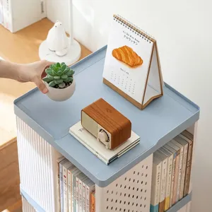 Libreria Rotante Portaoggetti Scaffale Multistrato Per Armadietto Libri Bambini Stretta Capacità Grande Da Terra