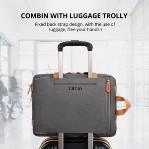 Funda para portátil con correa para equipaje de 7,87 pulgadas para viajar cómodo.
