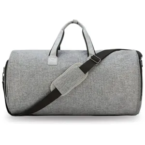 Large Capacity Men Travel Bag Foldable Suit Bag Waterproof Polyester Duffel Bag With Shoe Compartment Business Trip Luggage
