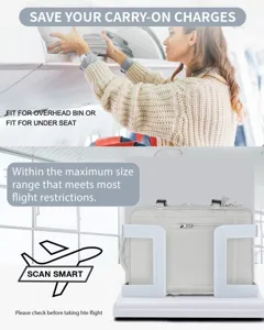 Mochila de viaje grande apta para el compartimento superior del avión y probador