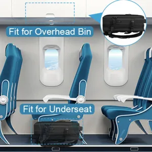 Mochila de viaje expansible apta para el compartimento superior y bajo el asiento