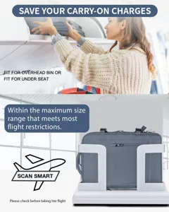 Mochila de viaje grande que cabe en el compartimento del avión y en el medidor.