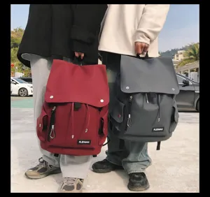 High-quality waterproof large capacity backpacks for students in red and grey colors