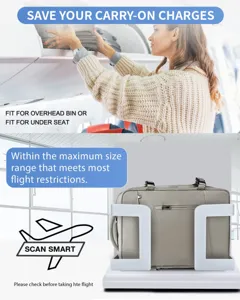 Mochila de viaje multifuncional que cabe en compartimentos y medidores de aviones