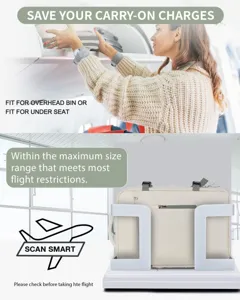 Mochila de viaje de gran capacidad para compartimento superior y bajo el asiento de avión