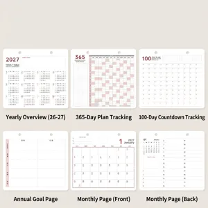Minimalist 2027 Desktop Calendar Year Of The Snake Monthly Schedule Planner Time Management Stationery Desk Decor For Office Home Study Room