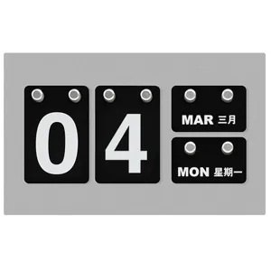 Minimalist Creative Perpetual Calendar Office Desk Decor Plastic DIY Calendar Hanging Plate Home Decoration