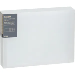 Large capacity 3-inch photo album with 320 pockets in a minimalist white design