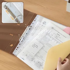 Durable A4 2-ring loose-leaf binder folder for student exam paper and office document storage