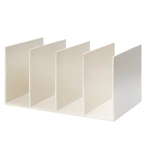 Desktop Plastic Bookend Large Capacity Book Storage Rack Multi Grid Desktop File Organizer Office School Stationery Book Holder