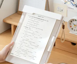 Scatola di archiviazione trasparente per prove scolastiche raccoglitore portatile organizzatore